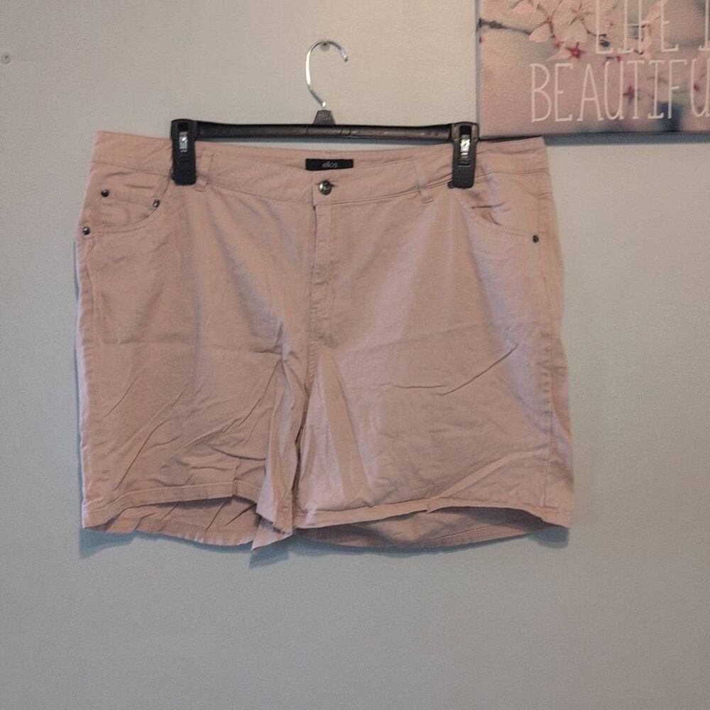 ELLOS 5-Pocket Shorts Pant #5002 Pink Size 20 Stretch